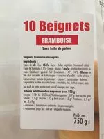 Mängden socker i Beignet framboise