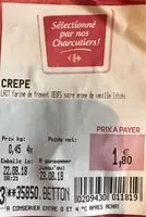 Mängden socker i Crêpes