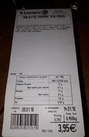 Mängden socker i Galette pomme 4/6 personnes