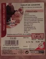 Mängden socker i Jambon cuit de qualité supérieure
