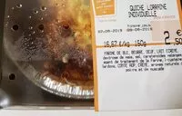 Mängden socker i Quiche lorraine