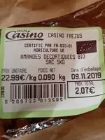 Mängden socker i Amandes decortiquees