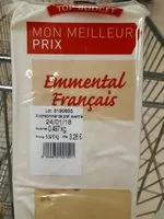 Mängden socker i Emmental francaiq