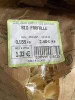 Mängden socker i bio farfalle