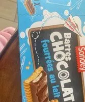 Mängden socker i Barre chocolat fourrés au lait