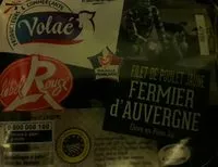 Mängden socker i Filet de poulet fermier