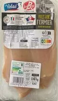 Mängden socker i Filets de Poulet jaune fermier