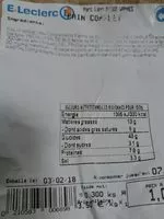 Mängden socker i Pain complet