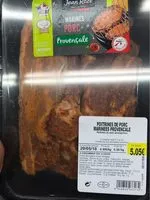 Mängden socker i Poitrine de porc marinees provencale