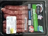 Mängden socker i Chipolata superieure label rouge