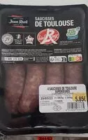 Mängden socker i Saucisses fe Toulouse label rouge