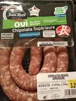 Mängden socker i Chipolata Supérieure