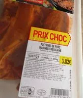 Mängden socker i Poitrine de porc marinées