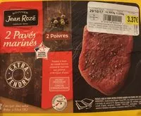 Mängden socker i 2 pavés marinés au 2 poivres