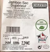 Mängden socker i Jambon sec