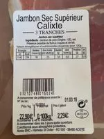 Mängden socker i Jambon sec