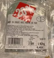 Mängden socker i Pate en croute avec mousse de foie