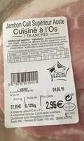 Mängden socker i Jambon cuit superieur Aoste