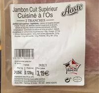 Mängden socker i Jambon cuit superieur Cuisine a l’os