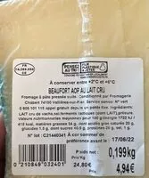 Mängden socker i Beaufort