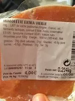 Mängden socker i Mimolette extra vieille