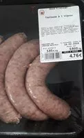 Mängden socker i Saucisse de Toulouse à l'oignon.