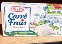 Mängden socker i Carré frais