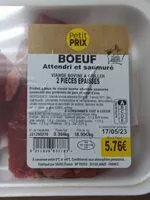 Mängden socker i Boeuf attendri et saumuré