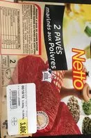 Mängden socker i 2 pavés marinés au poivre