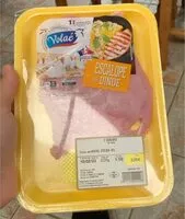 Mängden socker i Escalope de dinde