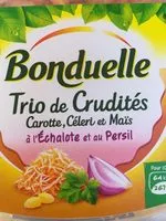 Mängden socker i Trio de crudités