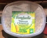 Mängden socker i Taboulé oriental menthe et huile d’olive extra vierge