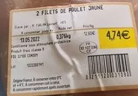 Mängden socker i Filet de poulet