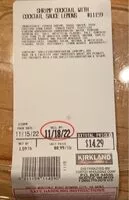 Mängden socker i Shrimp Cocktail with Cocktail Sauce Lemons