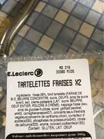 Mängden socker i Tartelettes fraises