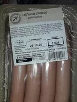 Mängden socker i Saucisses de Strasbourg intermarché