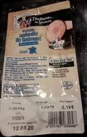 Mängden socker i Andouille de guéméné