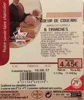 Mängden socker i Jambon cuit supérieur