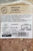 Mängden socker i Terrine de lapin aux noisette