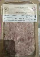 Mängden socker i Terrine de campagne aux 3 poivres