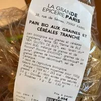 Mängden socker i Pain bio aux graines de céréales