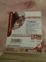 Mängden socker i Jambon cuit superieur