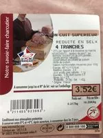 Mängden socker i Jambon cuit superieur