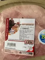 Mängden socker i Jambon cuit supérieur