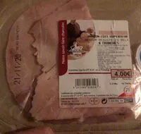 Mängden socker i Jambon cuit superieur