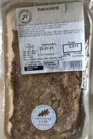 Mängden socker i Rillettes de poulet rôti