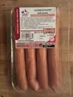 Mängden socker i Saucisses de francfort