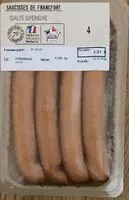 Mängden socker i Saucisse de Francfort