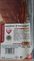 Mängden socker i Jambon d'auvergne