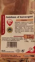 Mängden socker i Jambon d'Auvergne